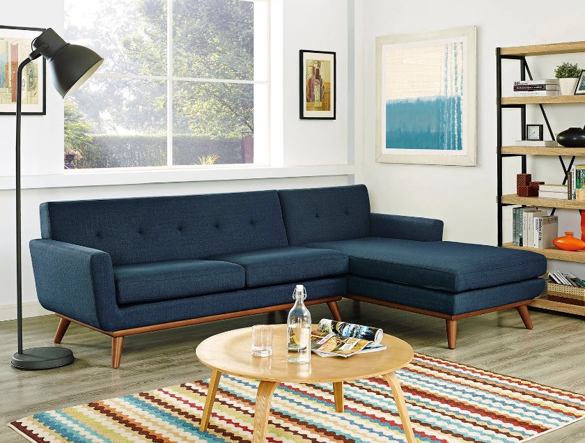 Modway Engage Mid-Century Modern Sofa Set