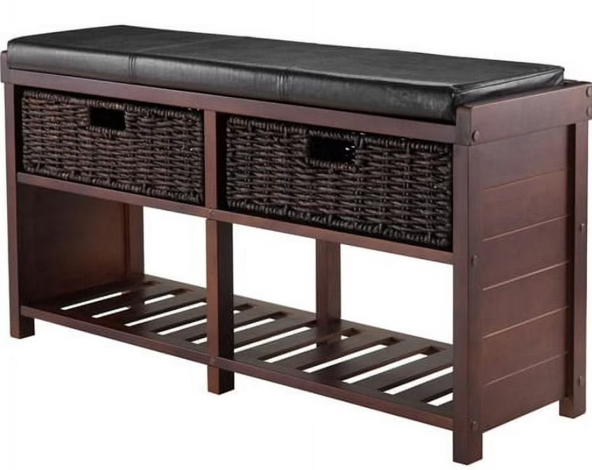 Winsome Omaha Storage Benches with Baskets